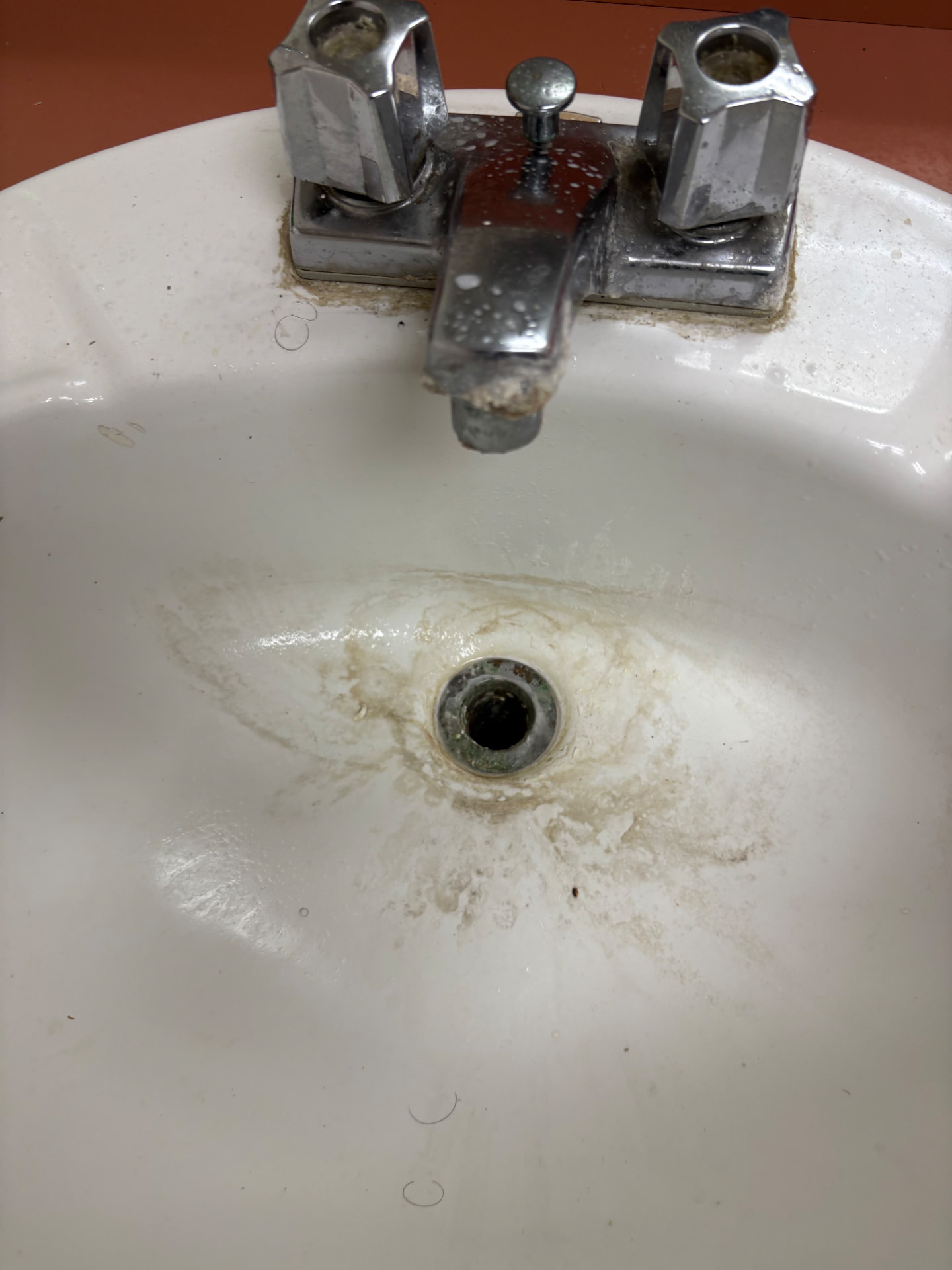 Commercial restroom routine deep clean before and after — before